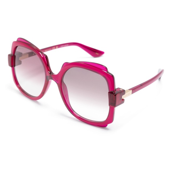 Gucci Magenta Gradient Irregular Sunglasses - Picture 2 of 6